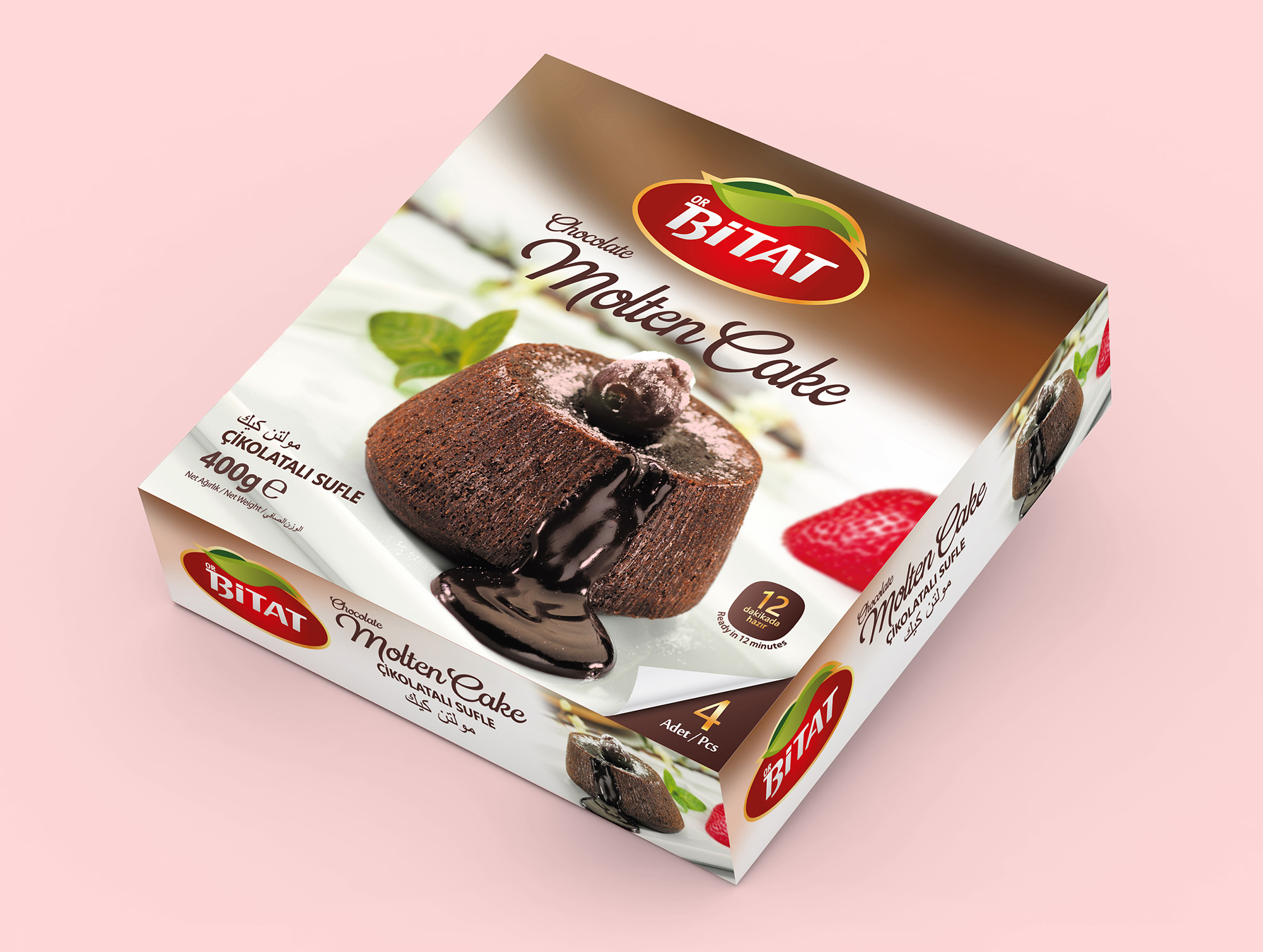 Bitat Molten Cake Ambalaj Tasarımı